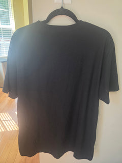 Unisex Black Graphic Tee | Gold Lettering & Color Stripe | Size 2X (Fits L/XL) | New w/o Tags