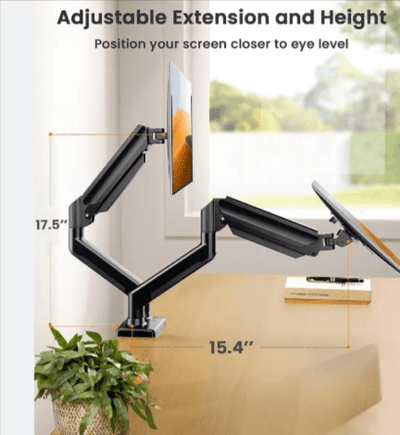 32-Inch Dual-Screen Monitor Stand - Style by Luxe and Beyond