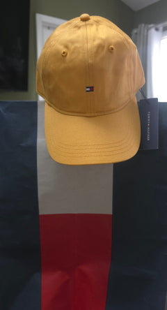 Tommy Hilfiger Baseball Cap | Mustard Yellow | One Size | 100% Cotton | NWT
