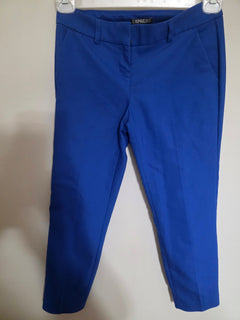 Express Columnist Royal Blue Cropped Trousers | Size 00S (XXS) | Like New