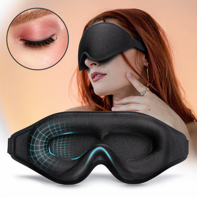3D Natural Memory Foam Sleep Mask for Comfort - Style by Luxe and Beyond
