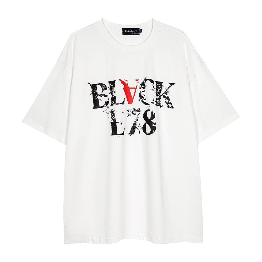 Fashion Letter Print Casual T-shirt Men - Style by Luxe and Beyond