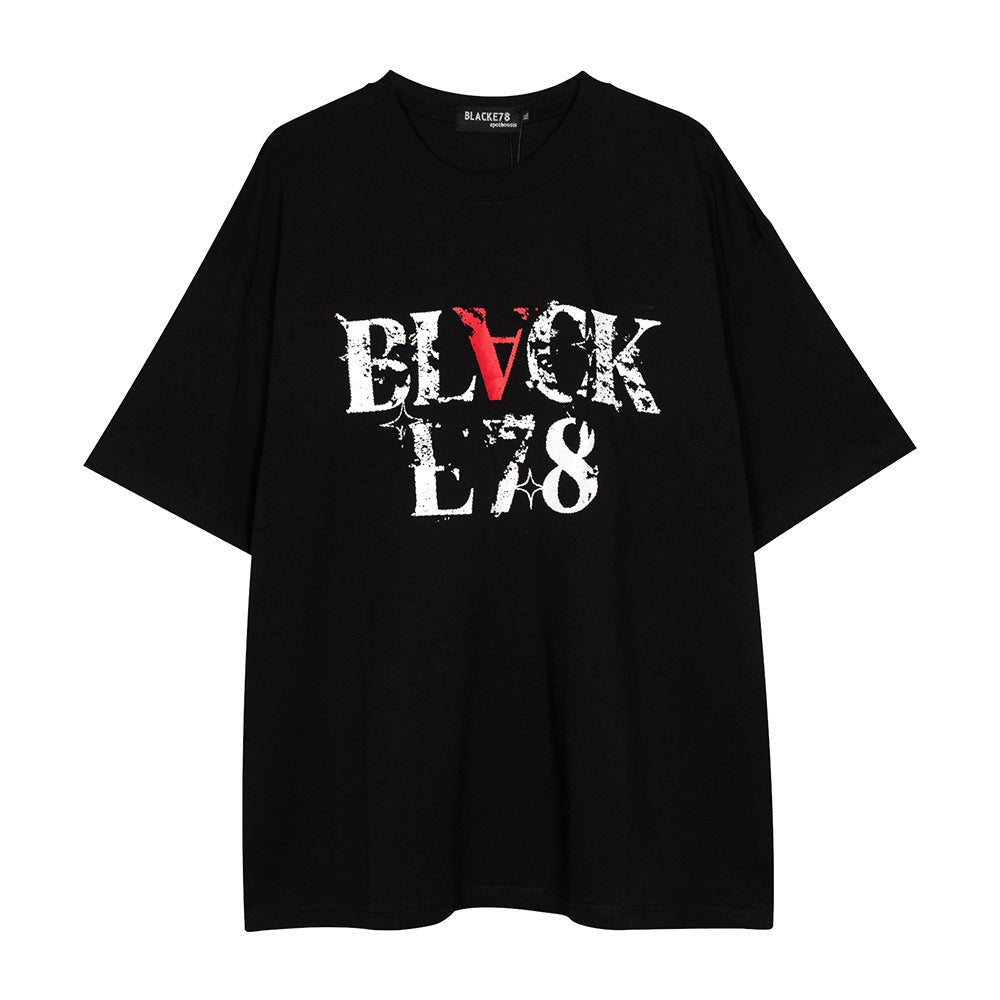 Fashion Letter Print Casual T-shirt Men - Style by Luxe and Beyond