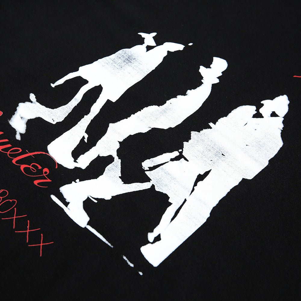 Fashion Letter Print Short-sleeve T-shirt Men - Style by Luxe and Beyond