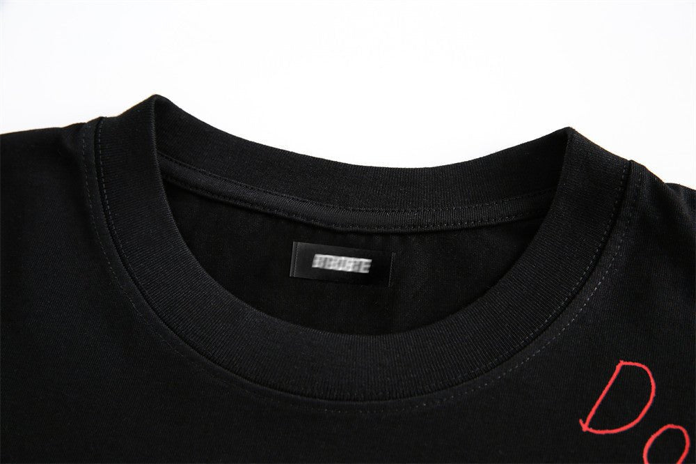 Fashion Letter Print Short-sleeve T-shirt Men - Style by Luxe and Beyond