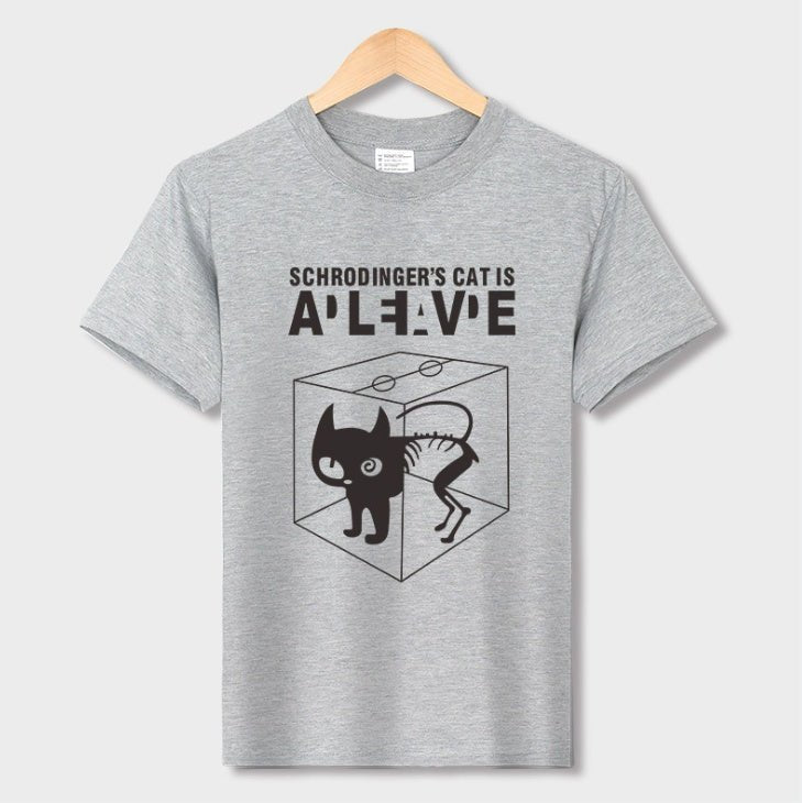 Han Hent The Big Bang Theory Shirt Schrodinger''s Cat T-shirt S Men Swag Funny Cotton Short Sleeve T Shirt S Summer T Shirt Homme - Style by Luxe and Beyond