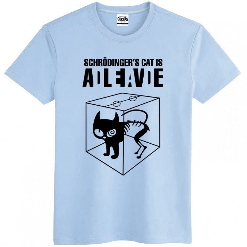 Han Hent The Big Bang Theory Shirt Schrodinger''s Cat T-shirt S Men Swag Funny Cotton Short Sleeve T Shirt S Summer T Shirt Homme - Style by Luxe and Beyond