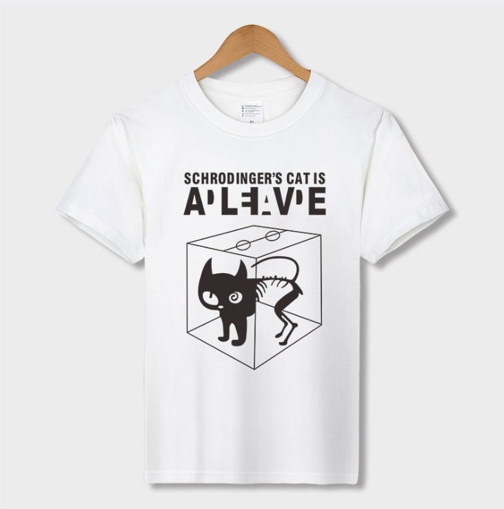 Han Hent The Big Bang Theory Shirt Schrodinger''s Cat T-shirt S Men Swag Funny Cotton Short Sleeve T Shirt S Summer T Shirt Homme - Style by Luxe and Beyond