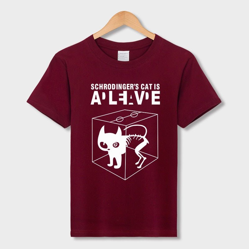 Han Hent The Big Bang Theory Shirt Schrodinger''s Cat T-shirt S Men Swag Funny Cotton Short Sleeve T Shirt S Summer T Shirt Homme - Style by Luxe and Beyond