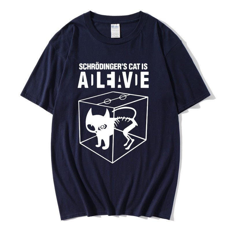 Han Hent The Big Bang Theory Shirt Schrodinger''s Cat T-shirt S Men Swag Funny Cotton Short Sleeve T Shirt S Summer T Shirt Homme - Style by Luxe and Beyond