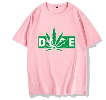 Hemp Leaf Dope Weed New Rap Trend Hip Hop T-shirt Men''s Short Sleeve Cotton Men''s Half Sleeve T-shirt - Style by Luxe and Beyond