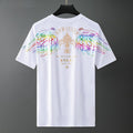 Men S Hot Stamping Process Men S Fashion Brand Off Shoulder Short Sleeved T Shirt Men - Style by Luxe and Beyond