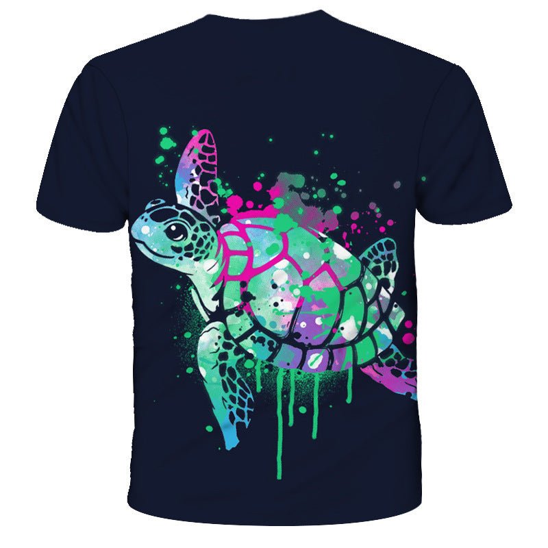 Men S Printed 3D Turtle Short Sleeve T Shirt - Style by Luxe and Beyond