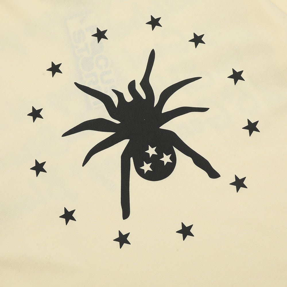 Spider Print Short-sleeved T-shirt For Men - Style by Luxe and Beyond