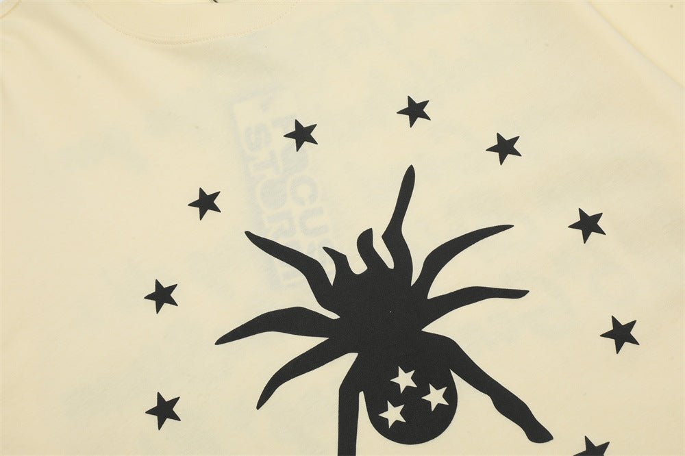 Spider Print Short-sleeved T-shirt For Men - Style by Luxe and Beyond