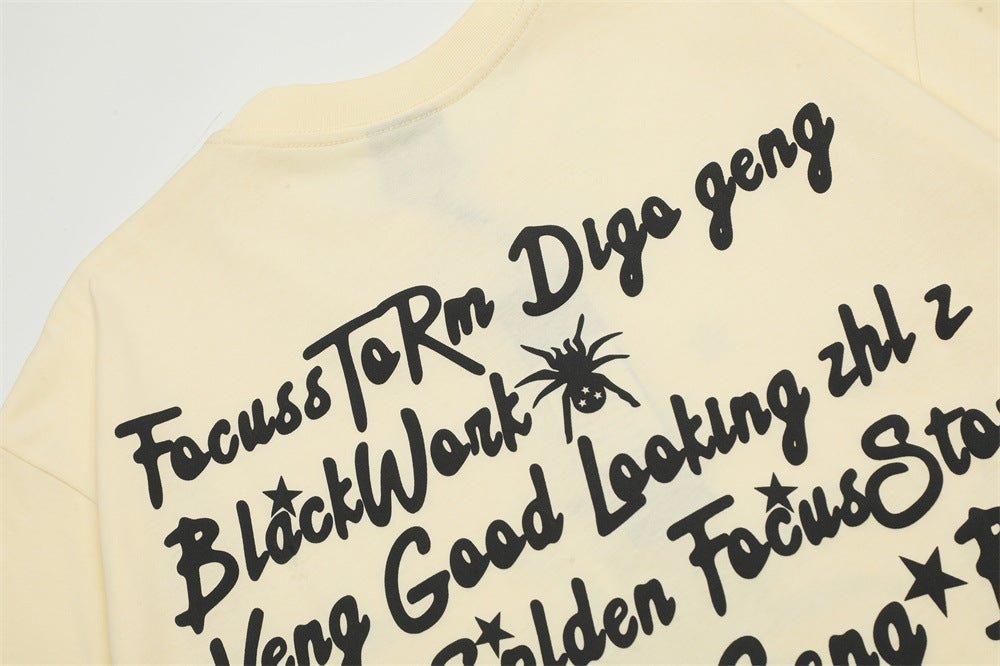Spider Print Short-sleeved T-shirt For Men - Style by Luxe and Beyond