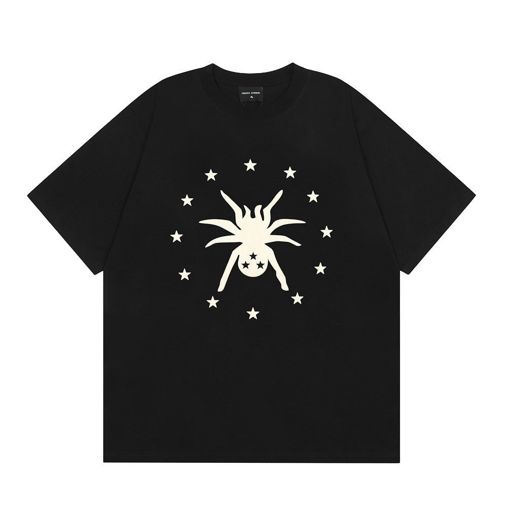 Spider Print Short-sleeved T-shirt For Men - Style by Luxe and Beyond