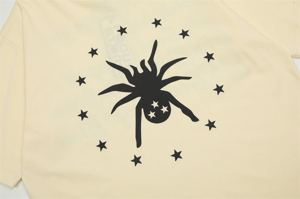 Spider Print Short-sleeved T-shirt For Men - Style by Luxe and Beyond