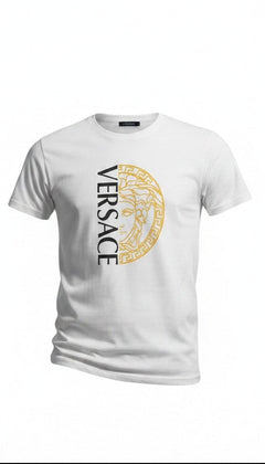 Men's White Short Sleeve Graphic T-Shirt with Lettering | Size Large | New
